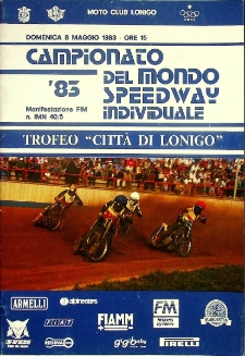 1983 maj 8, Lonigo : Finał Kontynentalny Indywidualnych Mistrzostw Świata na żużlu