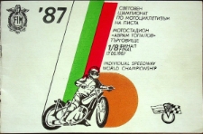 1987 maj 17, Tyrgowiszte: Kontynentalna Runda Wstępna Indywidualnych Mistrzostw Świata na żużlu