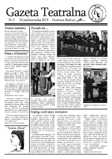 Teatr w Lubinie : Gazeta Teatralna nr 2, październik 2013