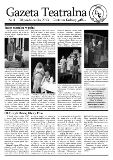 Teatr w Lubinie : Gazeta Teatralna nr 4, październik 2013