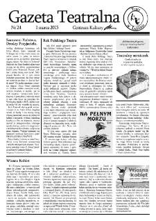 Teatr w Lubinie : Gazeta Teatralna nr 24, marzec 2015