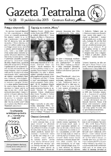 Teatr w Lubinie : Gazeta Teatralna nr 28, październik 2015