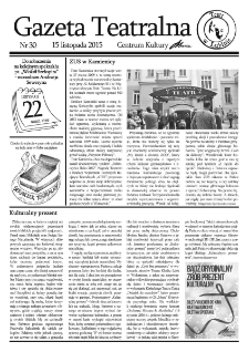 Teatr w Lubinie : Gazeta Teatralna nr 30, listopad 2015