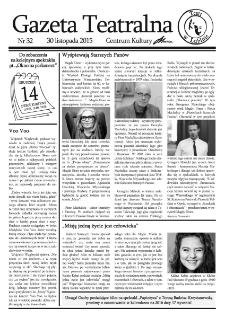 Teatr w Lubinie : Gazeta Teatralna nr 32 listopad 2015