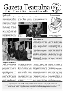 Teatr w Lubinie : Gazeta Teatralna nr 59, kwiecień 2018