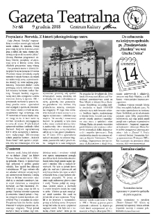 Teatr w Lubinie : Gazeta Teatralna nr 68, grudzień 2018