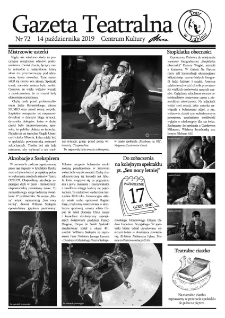 Teatr w Lubinie : Gazeta Teatralna nr 72, październik 2019
