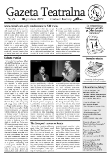 Teatr w Lubinie : Gazeta Teatralna nr 79, grudzień 2019