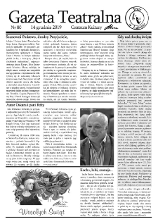 Teatr w Lubinie : Gazeta Teatralna nr 80, grudzień 2019