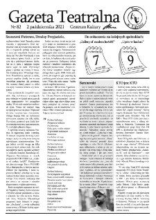Teatr w Lubinie : Gazeta Teatralna nr 82, październik 2021