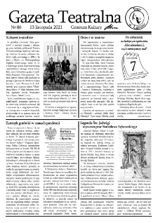 Teatr w Lubinie : Gazeta Teatralna nr 86, listopad 2021