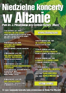 Niedzielne koncerty w Altanie 2017