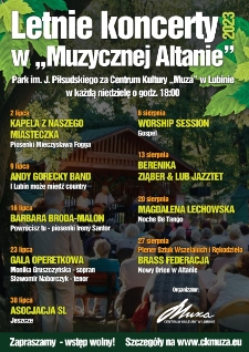 Letnie koncerty w &bdquo;Muzycznej Altanie&rdquo; 2023
