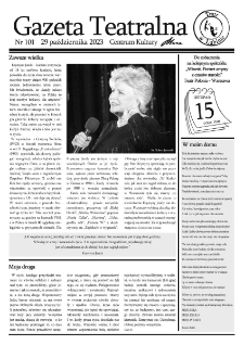 Teatr w Lubinie : Gazeta Teatralna nr 101, październik 2023