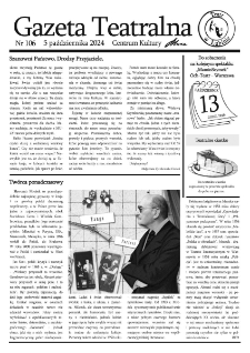 Teatr w Lubinie : Gazeta Teatralna nr 106, październik 2024