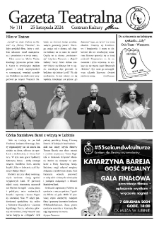 Teatr w Lubinie : Gazeta Teatralna nr 111, listopad 2024