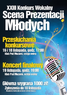 XXIII Konkurs Wokalny : Scena Prezentacji Młodych 2015
