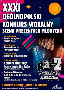 XXXI Og&oacute;lnopolski Konkurs Wokalny : Scena Prezentacji Młodych 2023