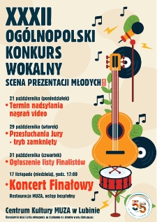 XXXII Og&oacute;lnopolski Konkurs Wokalny : Scena Prezentacji Młodych 2024