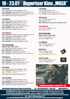 Repertuar kina &bdquo;Muza&rdquo; 2014