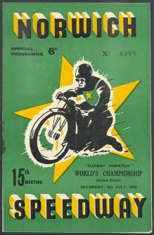 1950 lipiec 8, Norwich : Druga Runda Kwalifikacyjna Indywidualnych Mistrzostw Świata na żużlu