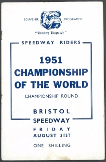 1951 sierpień 31, Bristol : Runda Mistrzowska Indywidualnych Mistrzostw Świata na żużlu