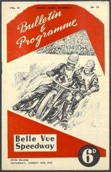 1952 sierpień 16, Manchester : Runda Mistrzowska Indywidualnych Mistrzostw Świata na żużlu