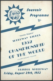 1952 sierpień 29, Bristol : Brytyjska Runda Kwalifikacyjna Indywidualnych Mistrzostw Świata na żużlu