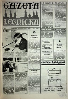 Gazeta Legnicka nr 19, maj`91