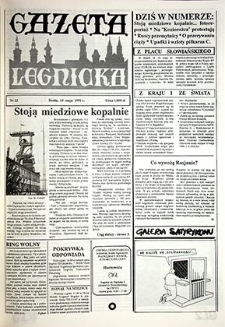 Gazeta Legnicka nr 22, maj`91