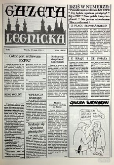 Gazeta Legnicka nr 32, maj`91