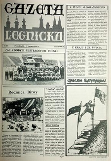 Gazeta Legnicka nr 44, czerwiec`91