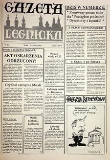 Gazeta Legnicka nr 51, czerwiec`91