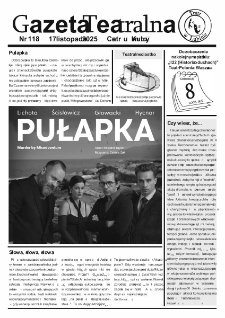 Teatr w Lubinie : Gazeta Teatralna nr 118, listopad 2025