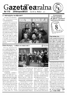 Teatr w Lubinie : Gazeta Teatralna nr 119, listopad 2025