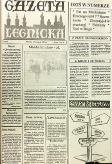 Gazeta Legnicka nr 85, sierpień`91
