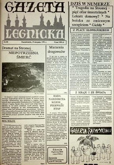Gazeta Legnicka nr 88, sierpień`91