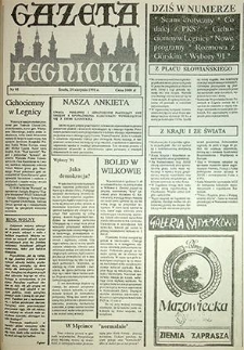Gazeta Legnicka nr 95, sierpień`91