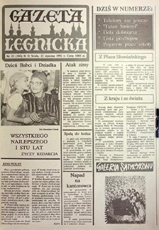 Gazeta Legnicka nr 15 (194), styczeń `92