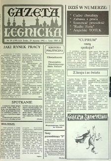 Gazeta Legnicka nr 20 (199), styczeń `92