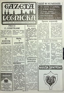 Gazeta Legnicka nr 32 (211), luty `92