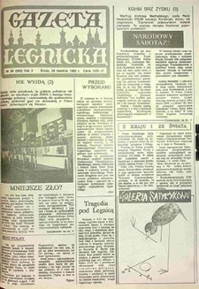 Gazeta Legnicka nr 84 (263), kwiecień `92