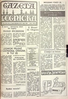 Gazeta Legnicka nr 100 (279), maj `92