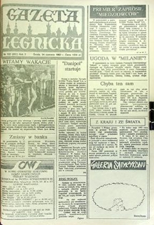 Gazeta Legnicka nr 122 (301), czerwiec `92