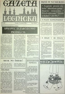 Gazeta Legnicka nr 109, wrzesień`91