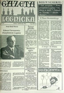 Gazeta Legnicka nr 119, październik`91