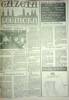 Gazeta Legnicka nr 127, październik`91
