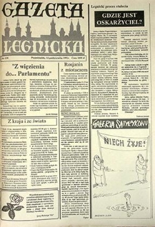 Gazeta Legnicka nr 128, październik`91