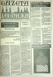 Gazeta Legnicka nr 132, październik`91
