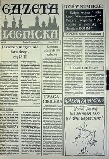 Gazeta Legnicka nr 135, październik`91